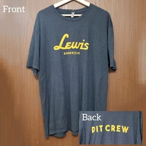 Next Level Apparel Gray Tee with Yellow Print